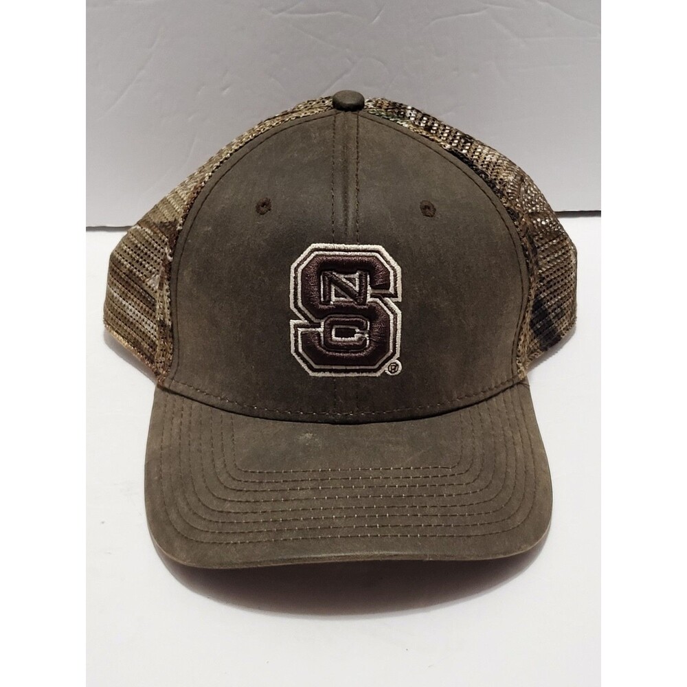 NC State Wolfpack Snapback Hat The Game 5 Panel NCAA Football Camouflage Vintage